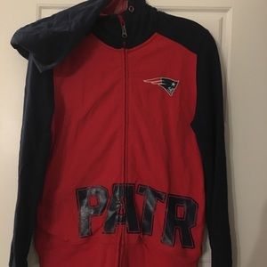 New England Patriots hooded zip up